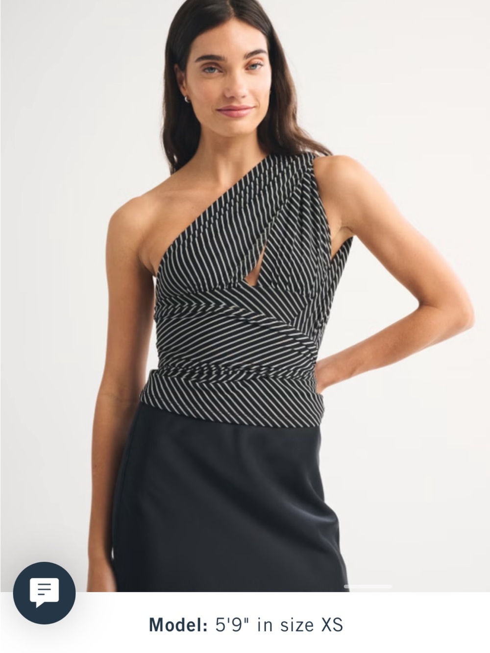 Abercrombie & Fitch Cream Top with Black Polka Dot Accent - Picture 6 of 10